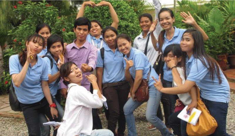 What Yoshie learned through internship in Cambodia