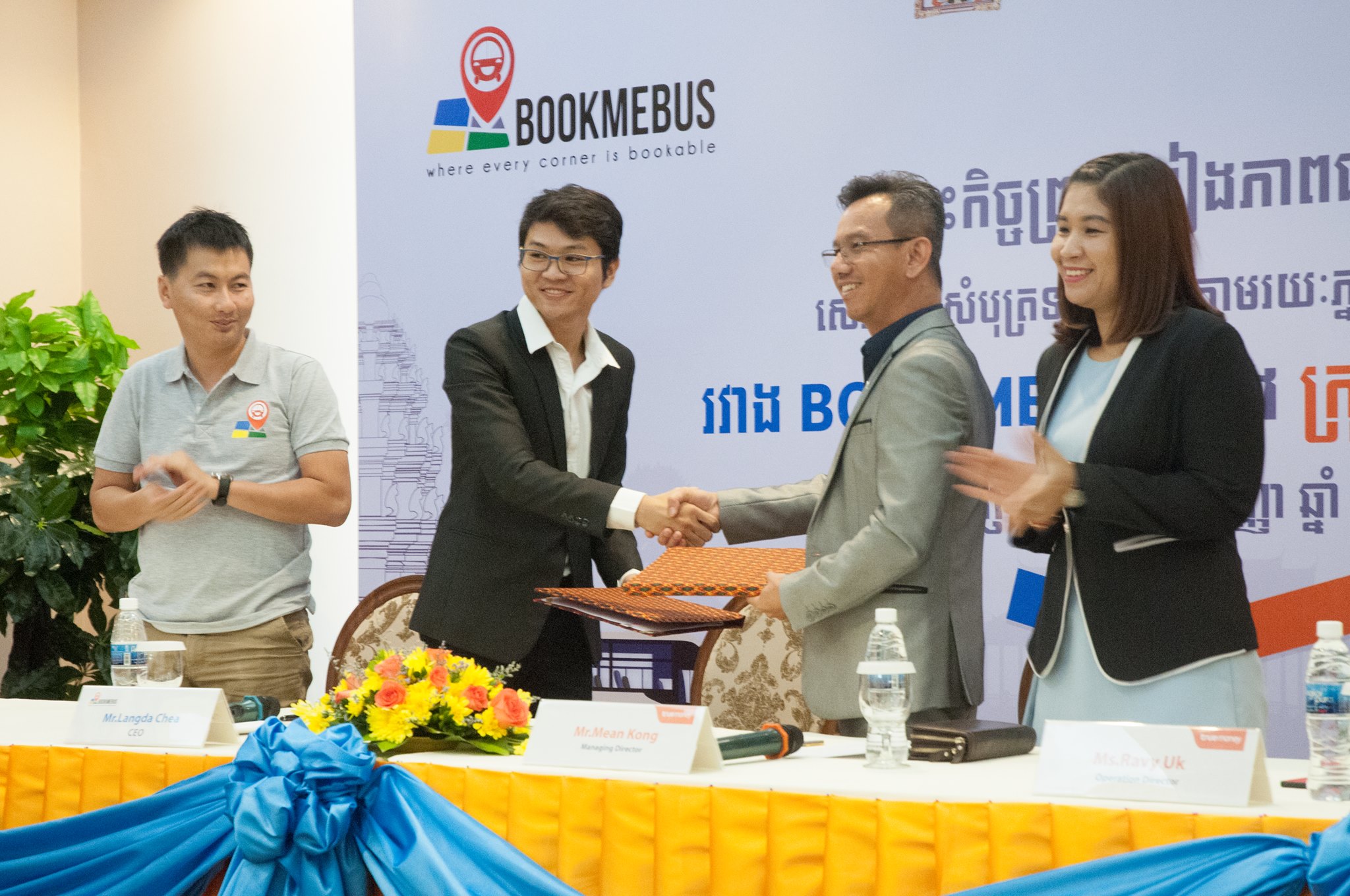 Press conference of BookMeBus and TrueMoney